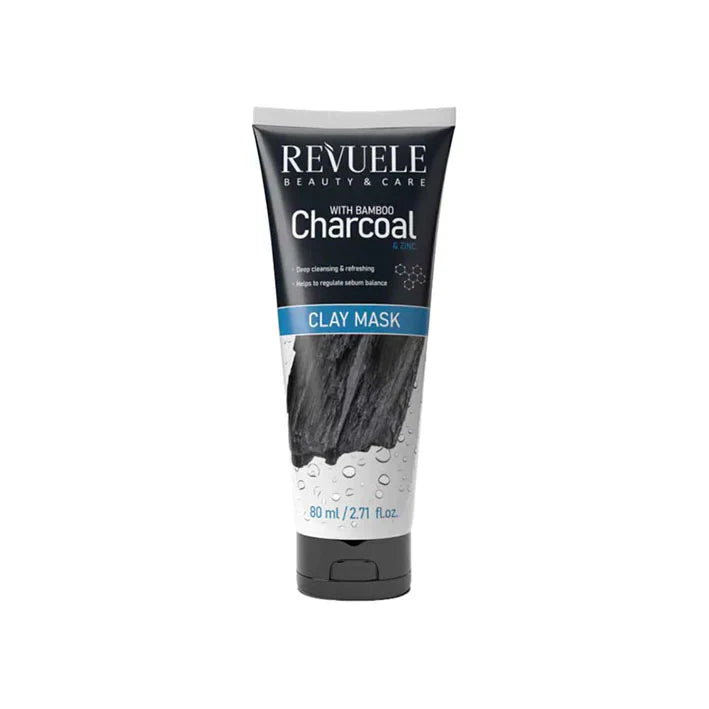 REVUELE BAMBOO CHARCOAL CLAY MASK, 80ml - Medaid