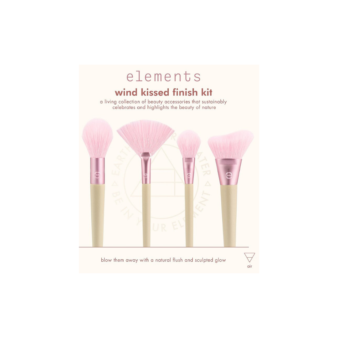 Ecotools Wind Kissed Finish Kit 4 Brushes - Elements Collection - Medaid