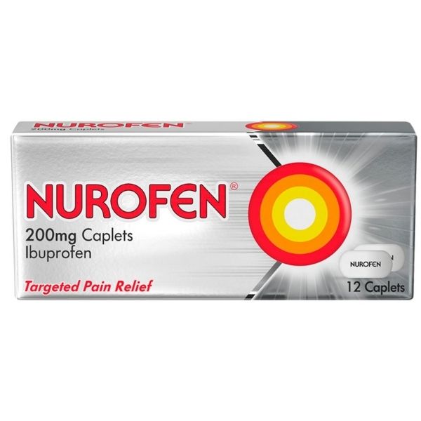 Nurofen - Ibuprofen 200mg Caplets 12s - Medaid