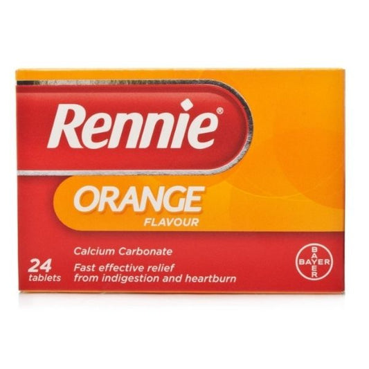 Rennie - Calcium Carbonate 24 chewable tablets - Medaid