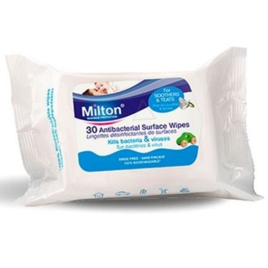 Milton - Anti-Bacterial Surface Wipes x30 - Medaid