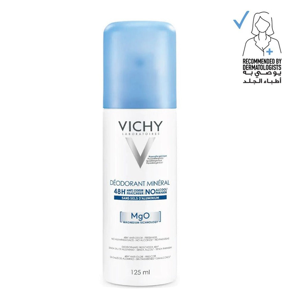 Vichy 48 Hour Mineral Aluminum Free Spray Deodorant - 50ml - Medaid