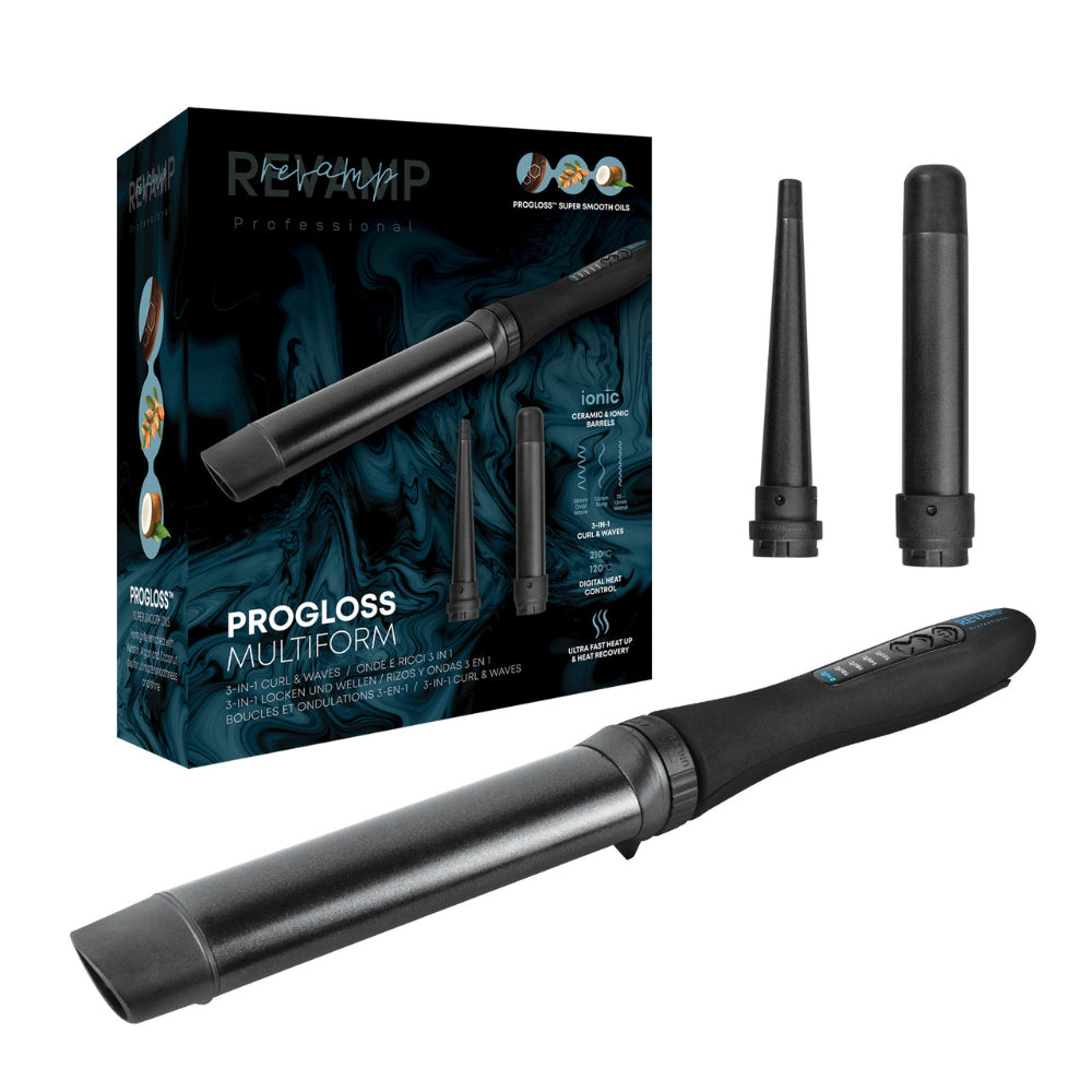Revamp Progloss Multiform Curl & Waves 3-in-1 Hair Styler - Medaid