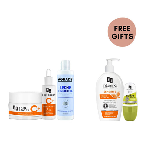 AA Skin Boost Vitamin C + Agrado Cleansing Milk Package - Medaid