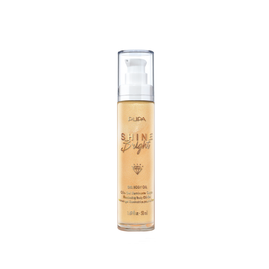 Pupa Milano Gel Body Oil Shine Bright - Gold Diamond - Medaid