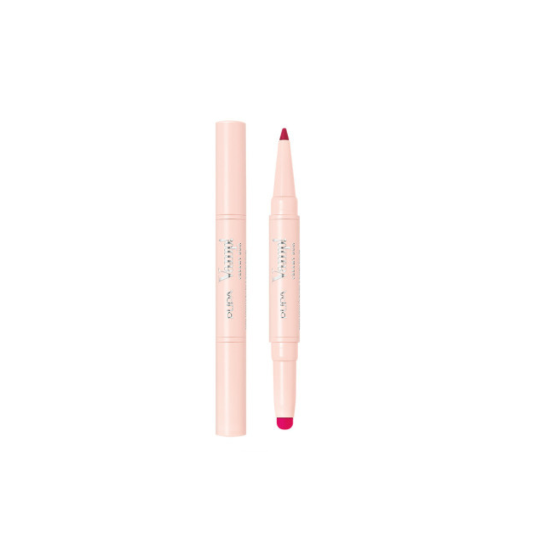 Vamp! Creamy Duo Lip Contour Pencils & Glossy Lipstick - Medaid