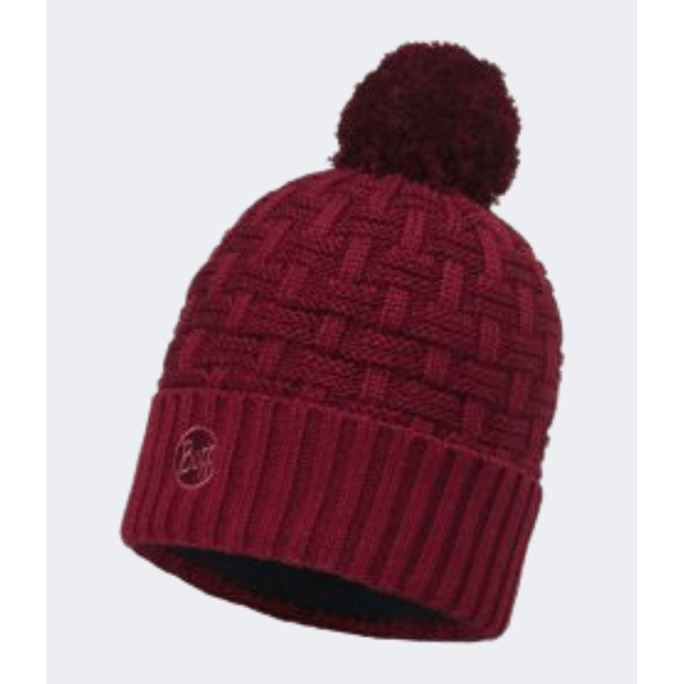 Buff Knitted And Polar Women Lifestyle Beanie Wine - Medaid International