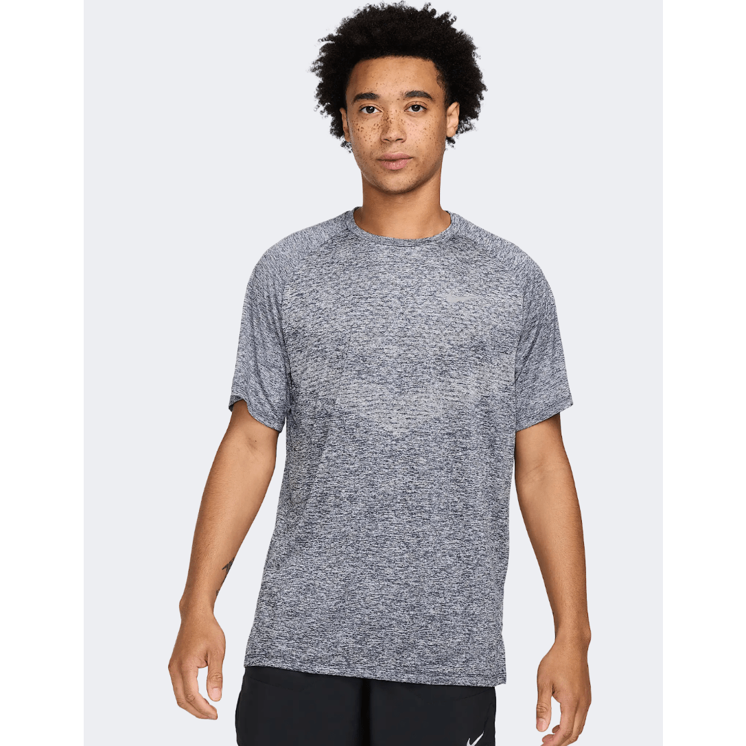 Nike Stride ADV Men Running T-Shirt Thunder Blue/Heather - Medaid