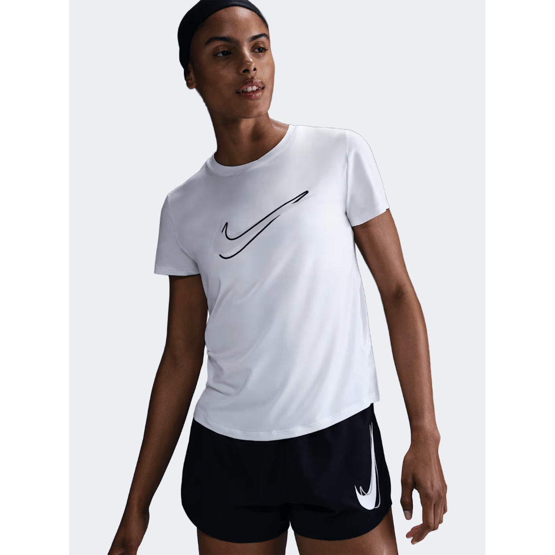 Nike One Swoosh Women Running T-Shirt White - Medaid