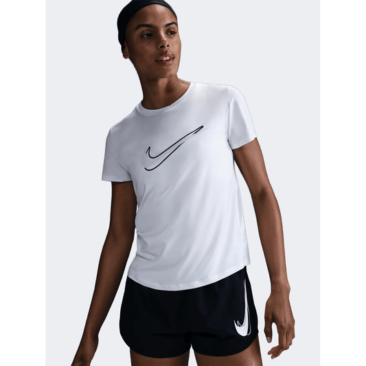 Nike One Swoosh Women Running T-Shirt White - Medaid