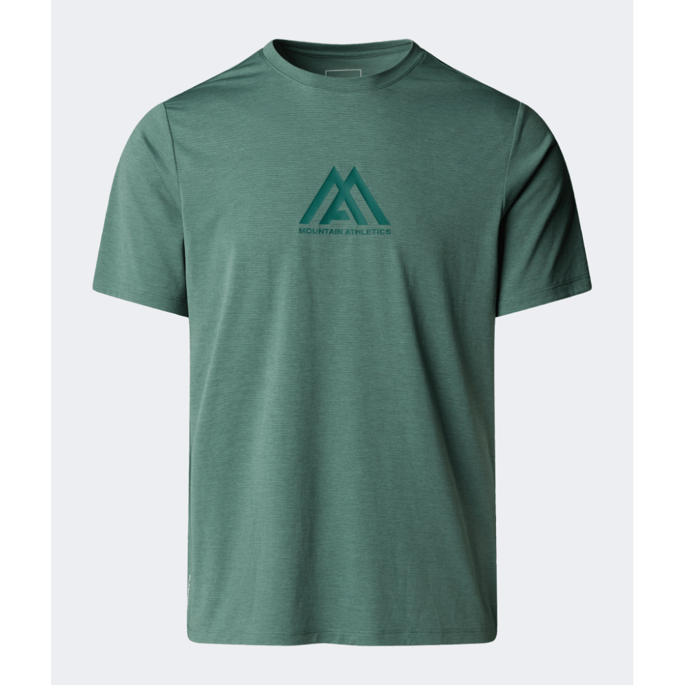 The North Face 24/7 Mountain Athletics Graphic Men Hiking T-Shirt Duck Green Heather - Medaid International