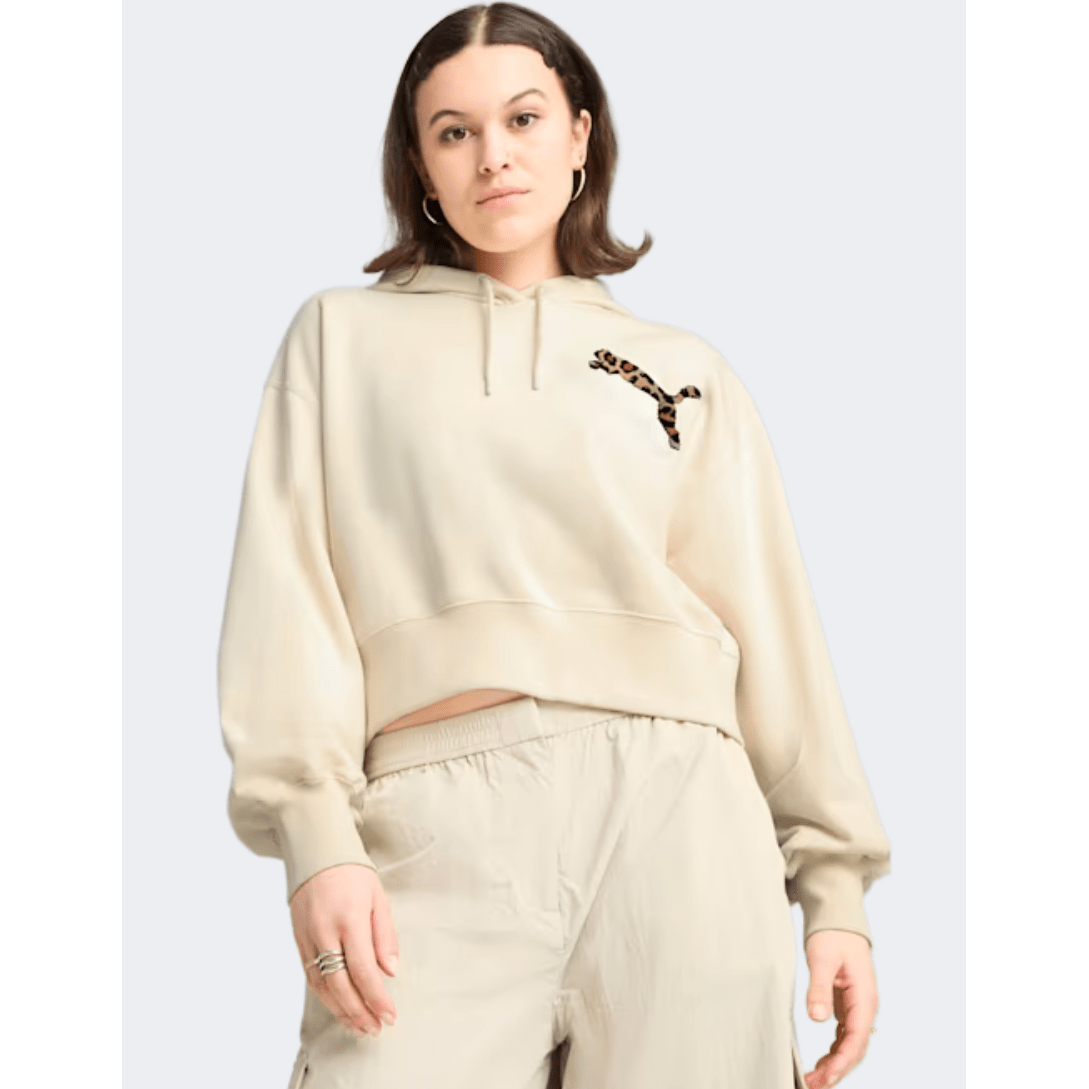 Puma Leo Luxe Women Lifestyle Hoody Alpine Snow - Medaid