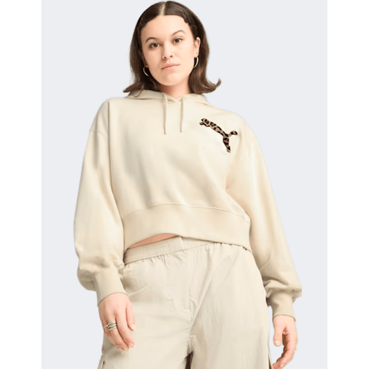 Puma Leo Luxe Women Lifestyle Hoody Alpine Snow - Medaid