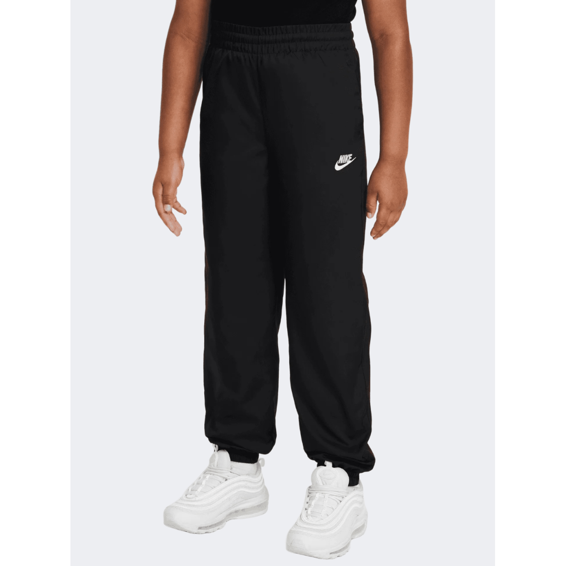 Nike Sportswear Club Woven Boys Lifestyle Pant Black/White - Medaid