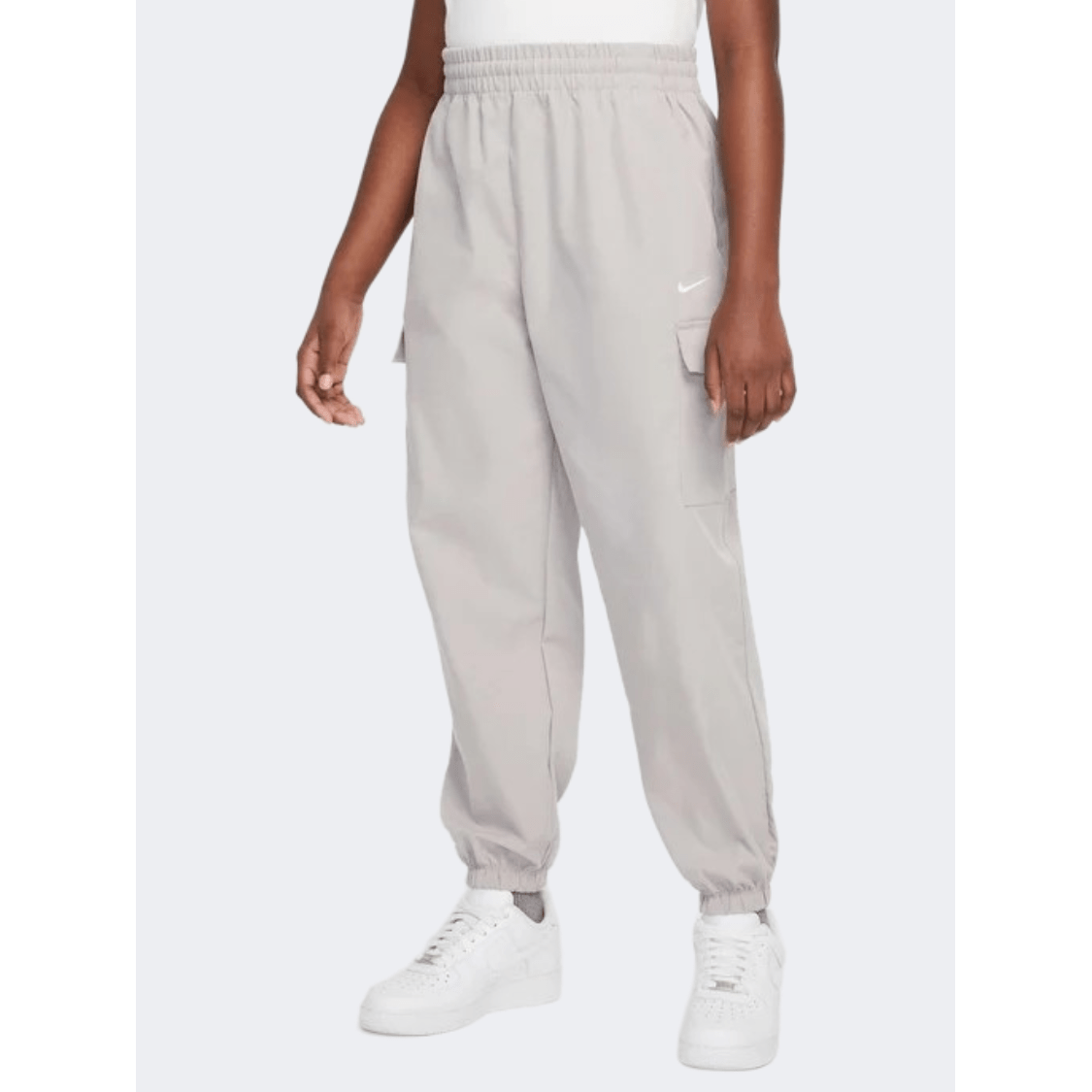Nike Sportswear Cargo Girls Lifestyle Pant College Grey/White - Medaid