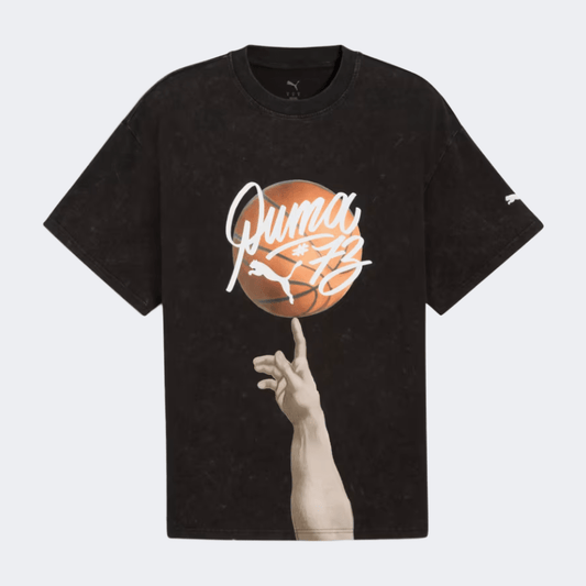 Puma Dylan Exhibit Men Basketball T-Shirt Black - Medaid