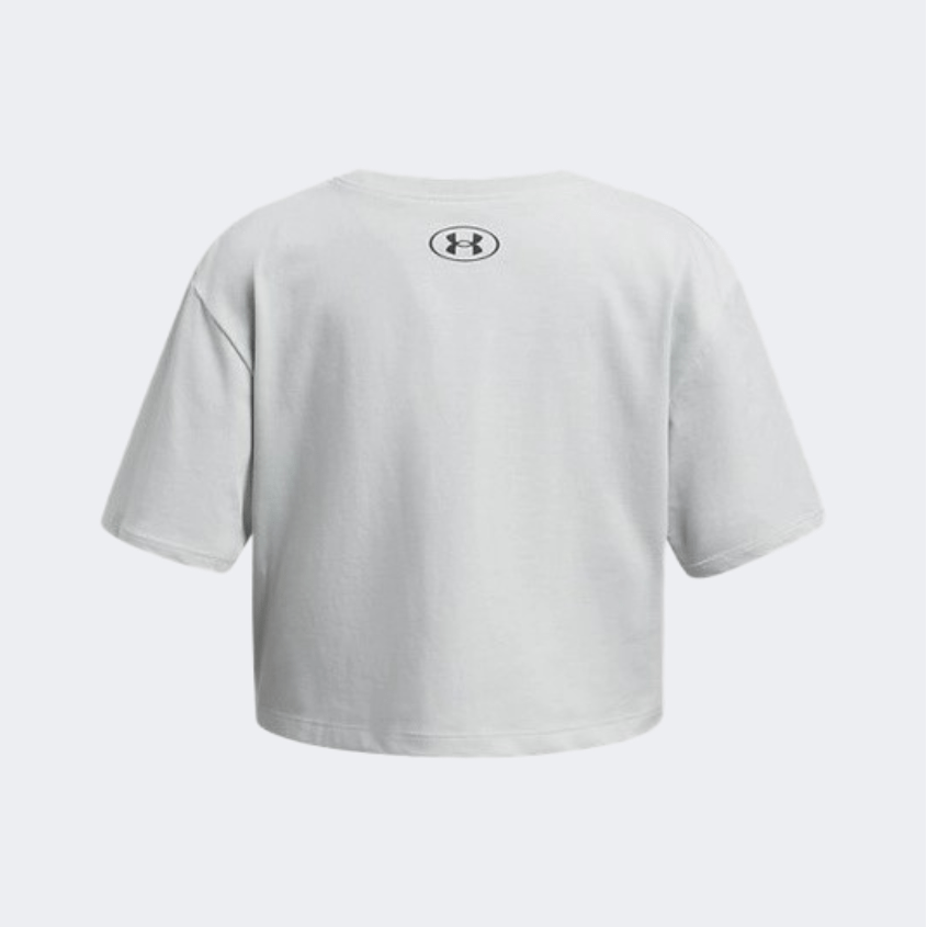 Under Armour Rival Girls Lifestyle T-Shirt Hydro Green/Black - Medaid