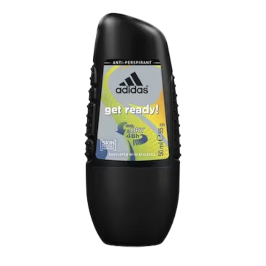 Adidas Get Ready Roll-On Deodorant For Him - 50ml - Medaid