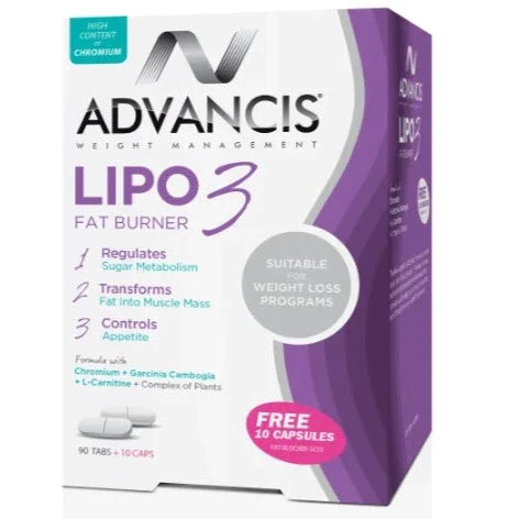 Advancis Lipo 3 Fat Burner - 90 tablets - Medaid - Lebanon