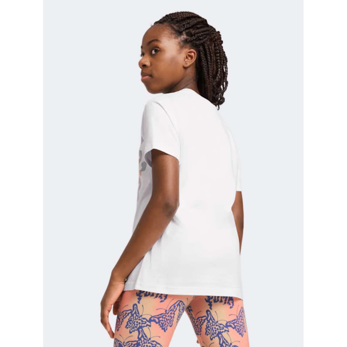 Puma Butterfly Vibe Girls Lifestyle T-Shirt White - Medaid