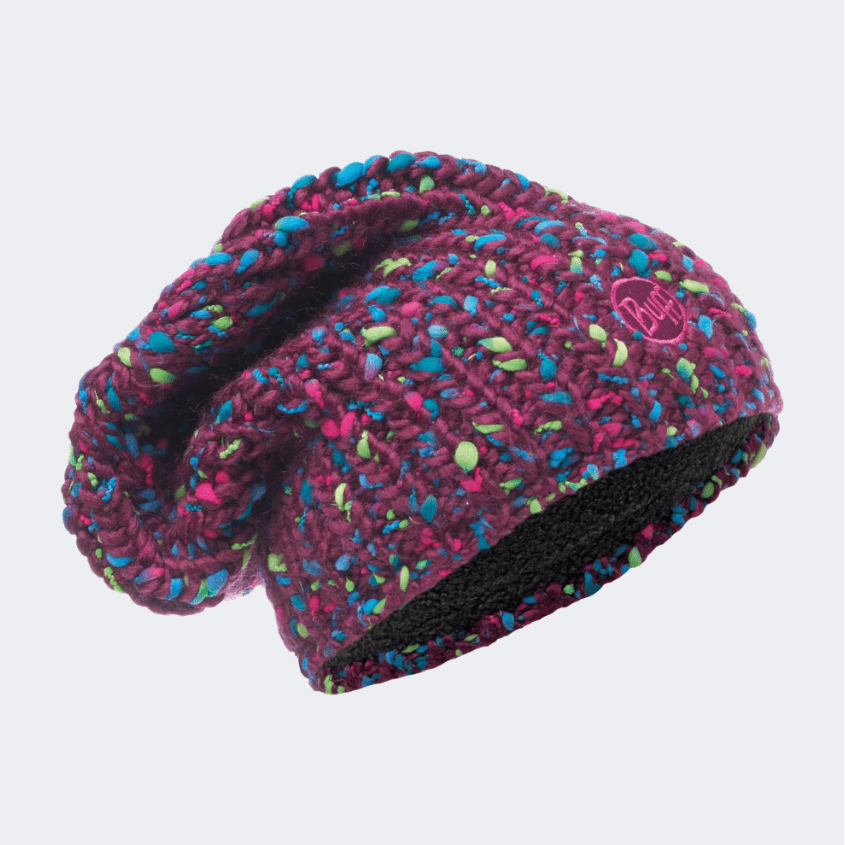 Buff Knitted And Polar Women Lifestyle Beanie Purple - Medaid International