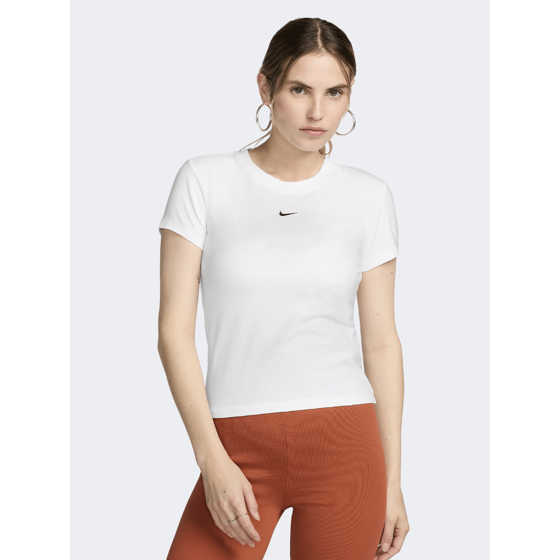 Nike Sportswear Chill Knit Women Lifestyle T-Shirt White/Black - Medaid