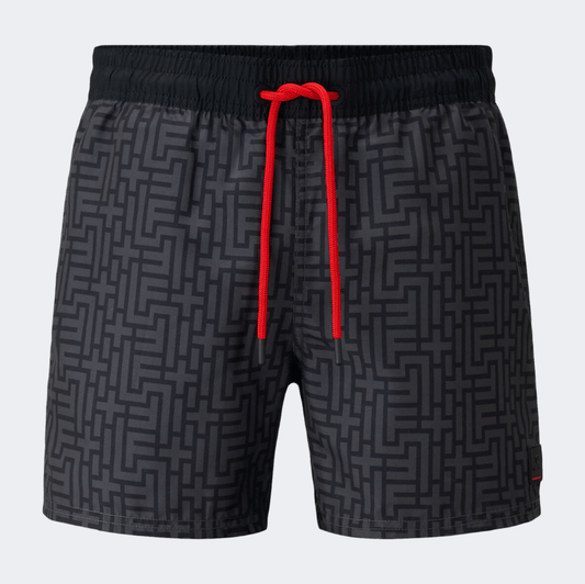 Fire And Ice Nelson2 Men Beach Swim Short Liquid Black - Medaid
