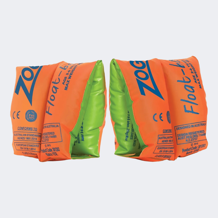 Zoggs Float Bands Kids Swim Floater Orange - Medaid