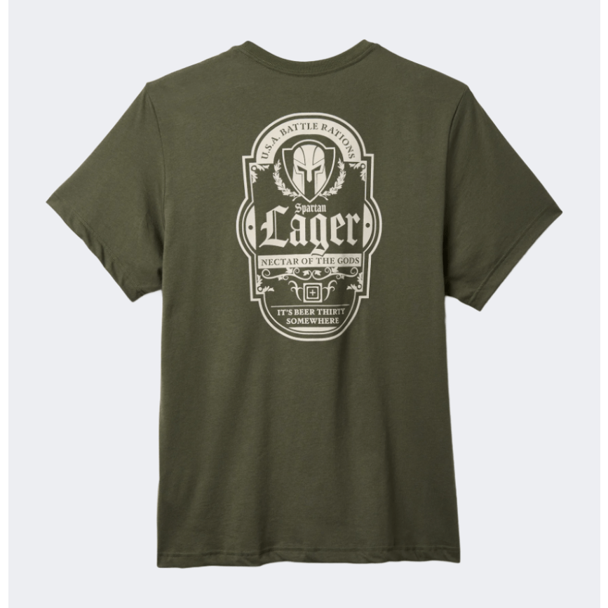 5-11 Battle Rations Men Tactical T-Shirt Ranger Green - Medaid