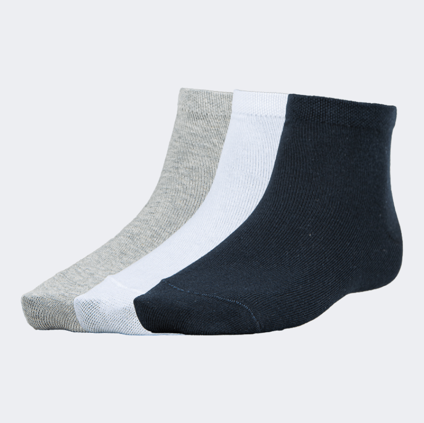 Top Ten Soft Unisex Lifestyle Socks Black/White/Grey - Medaid