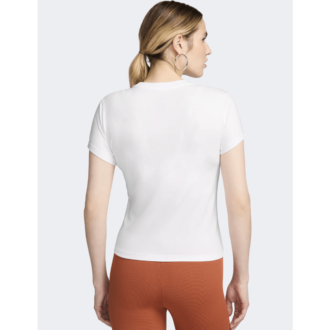 Nike Sportswear Chill Knit Women Lifestyle T-Shirt White/Black - Medaid