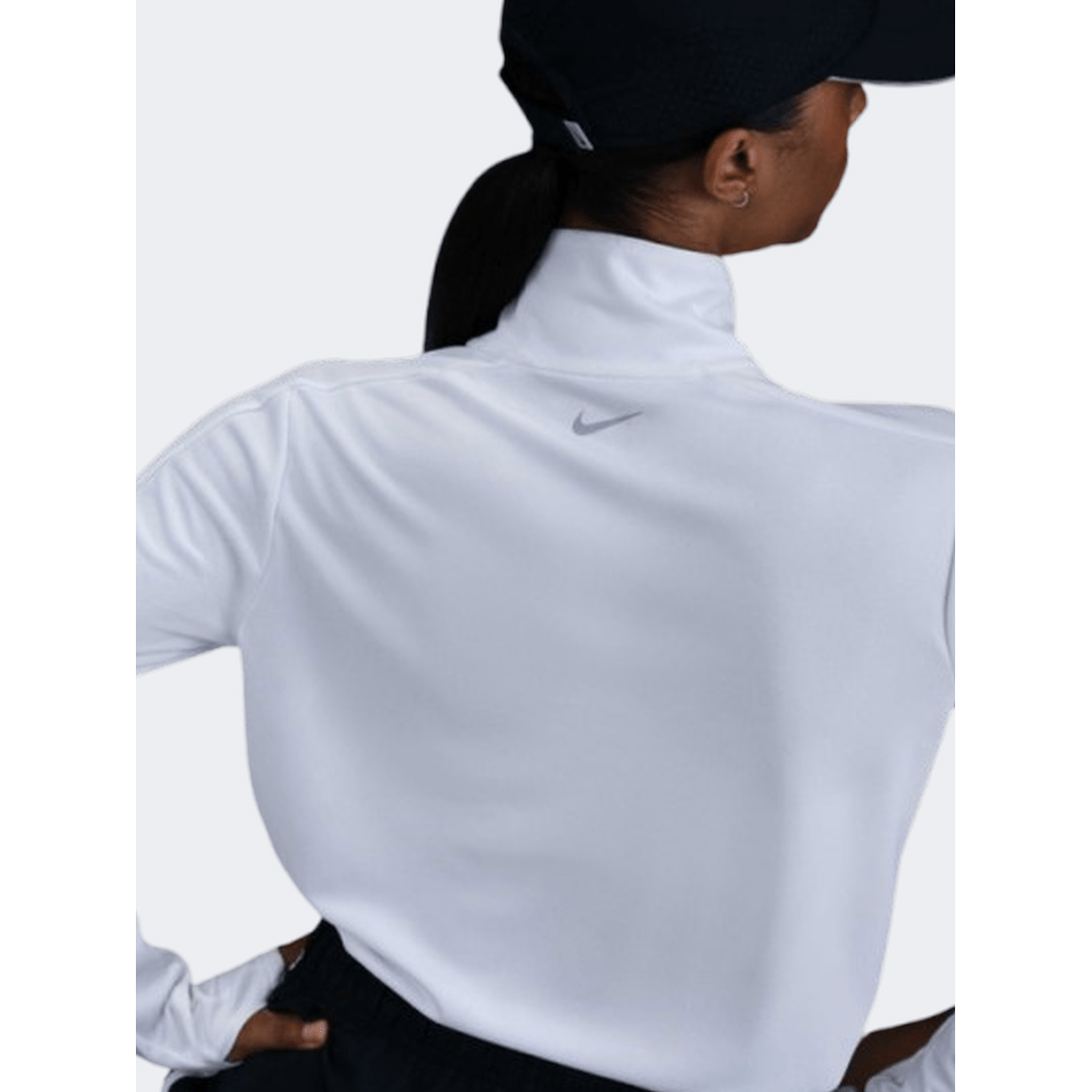 Nike Swoosh Women Running Long Sleeve White - Medaid