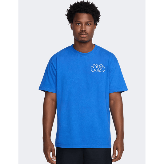 Nike Max90 Men Basketball T-Shirt Blue - Medaid
