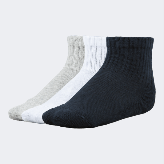 Top Ten Soft Kids Lifestyle Socks Black/White/Grey - Medaid
