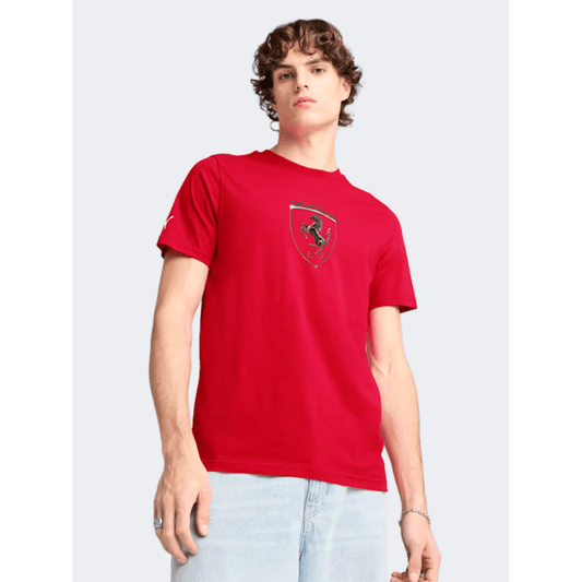 Puma Scuderia Ferrari Race Tonal Big Shield Men Lifestyle T-Shirt Red - Medaid