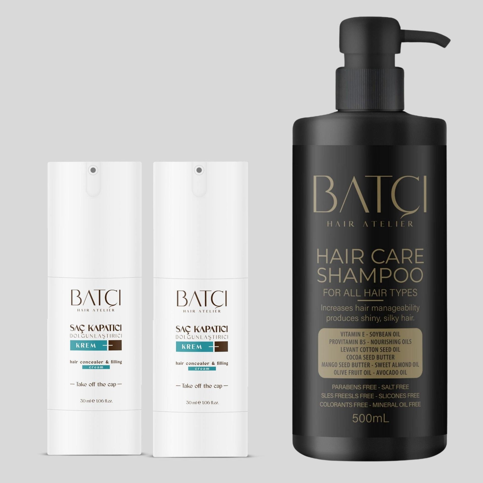 HAIR CONCEALER 30 ML 2 PIECE + SULFATE-AND PARABEN-FREE SHAMPOO - Medaid International