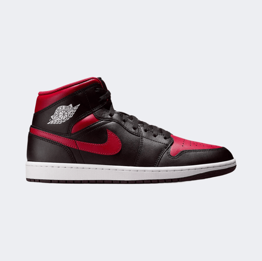 Nike Air Jordan 1 Men Lifestyle Sneakers Black/White/Red - Medaid