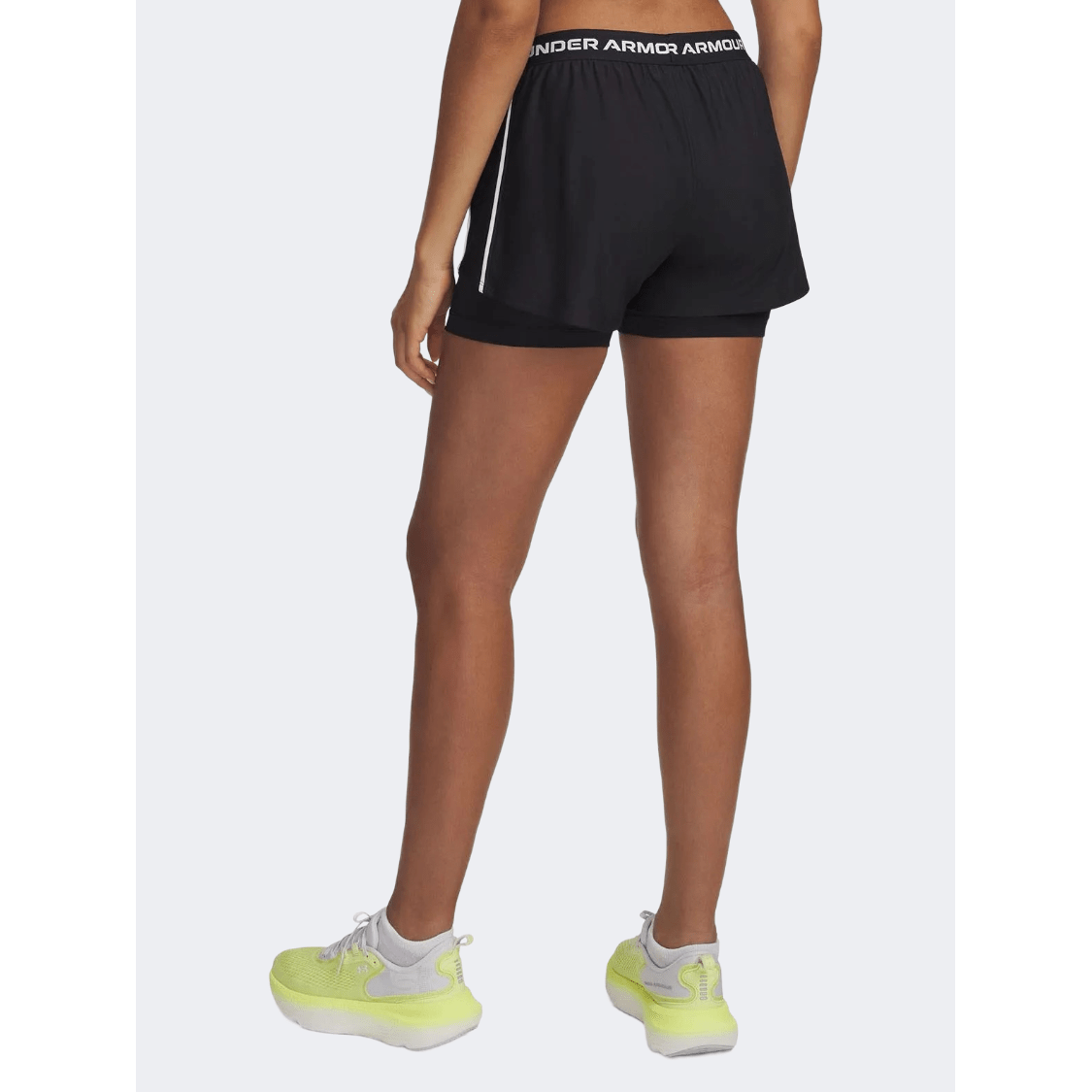 Under Armour Tech Play Up 2 In 1 Women Training Short Black - Medaid