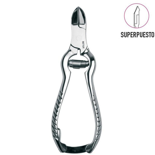 Beter Chrome Plated Pedicure Nippers With Coil Spring 13.5Cm 34044 - Medaid