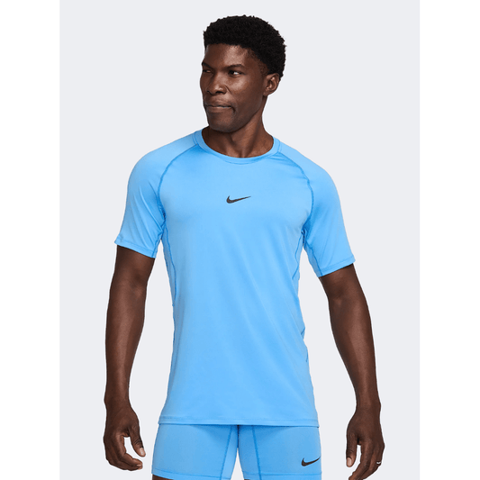 Nike Pro Men Training T-Shirt Blue - Medaid