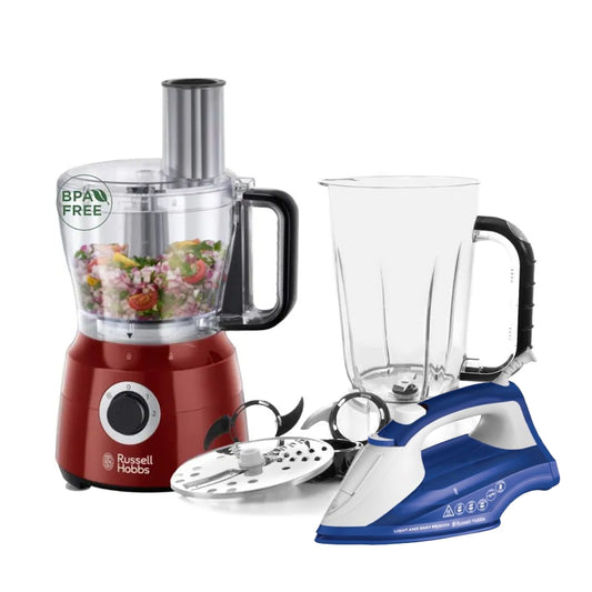 Russell Hobbs New Desire Food Processor + Steam iron 26483-56 - Medaid