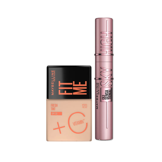 15% OFF Fit Me Fresh Tint Vitamin C SPF50 + Lash Sensational Sky High Mascara - Medaid