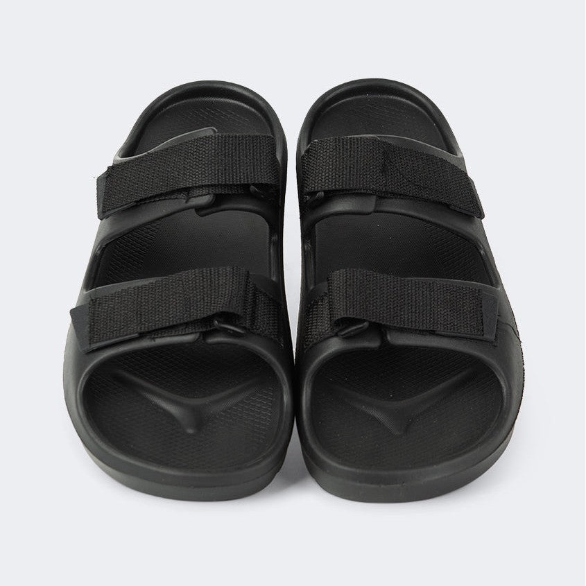 Oil And Gaz Comfortable Men Beach Slide Black - Medaid