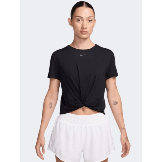 Nike One Classic Twist Women Training T-Shirt Black - Medaid