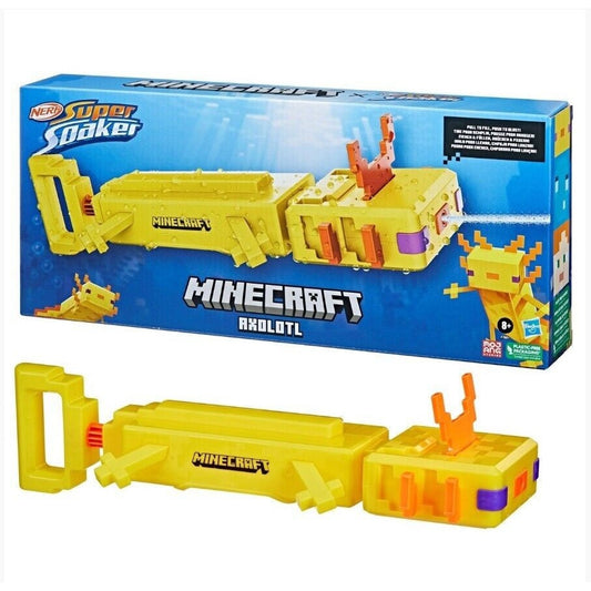 Super Soaker Minecraft Axolotl, Water blaster - Medaid International