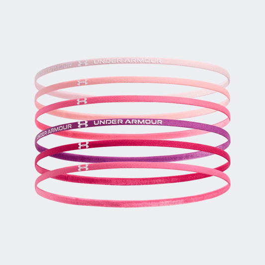 Under Armour Mini Elastic 6 Pack Girls Lifestyle Band Prime Pink/White - Medaid International