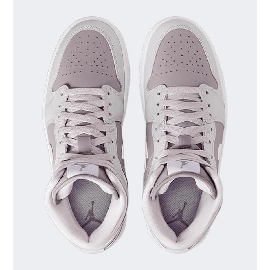 Nike Air Jordan 1 Mid Women Lifestyle Shoes Photon Dust/Grey - Medaid
