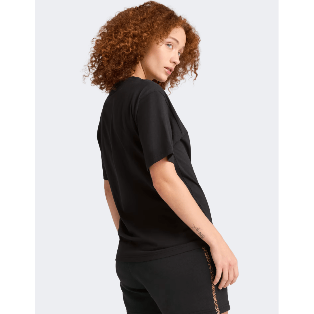 Puma Essentials Graphic Animal Women Lifestyle T-Shirt Black - Medaid International