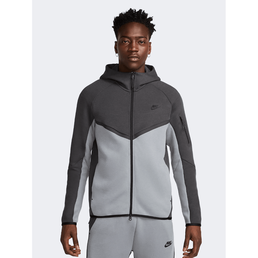 Nike Tech Men Lifestyle Hoody Grey - Medaid