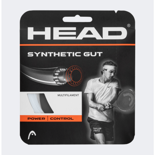 Head Synthetic Gut 17 Tennis Strings White - Medaid
